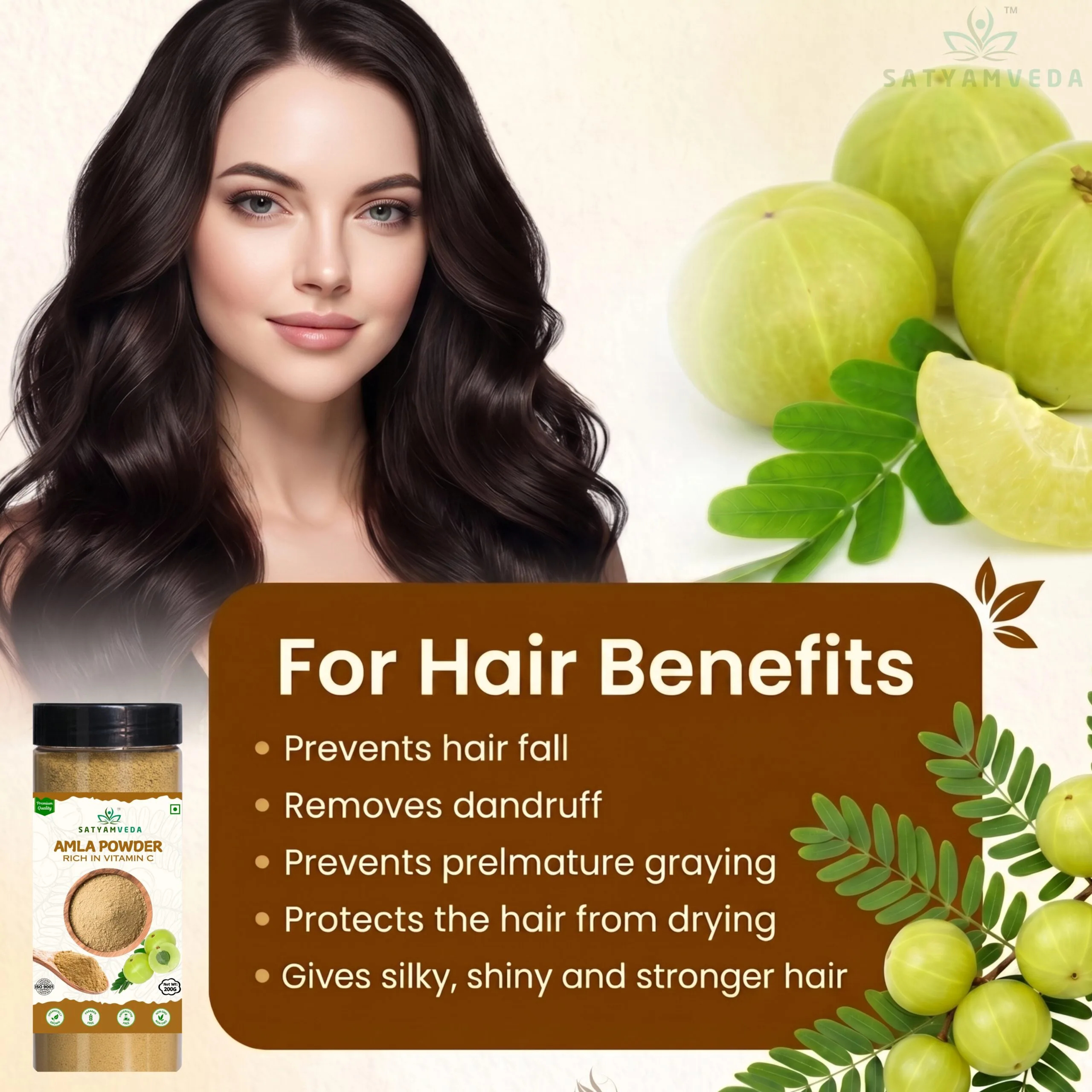 Amla Powder for drinking eating Improve Digestion Boost Hair Growth