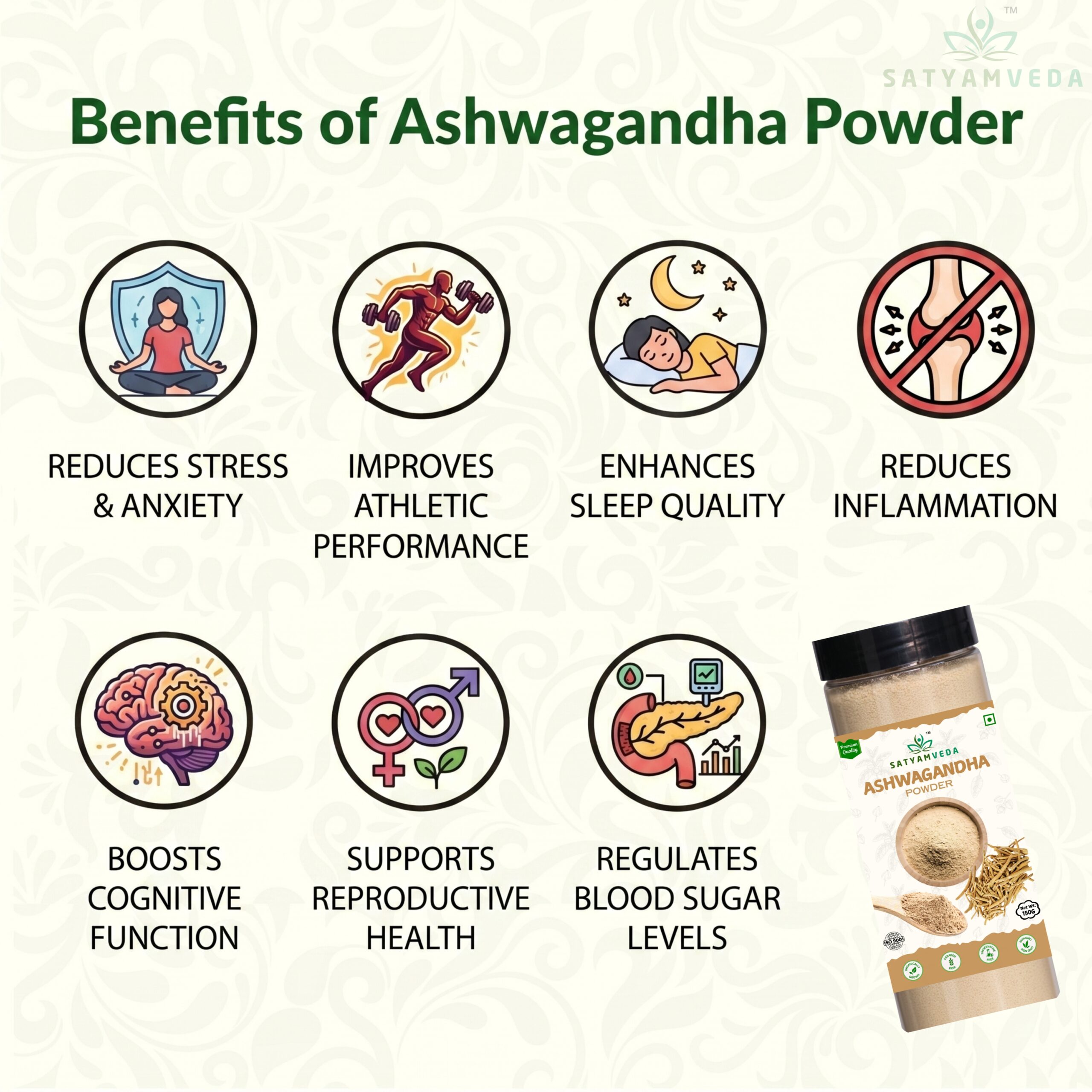 Ashwagandha Root Powder (150 g) - Image 3