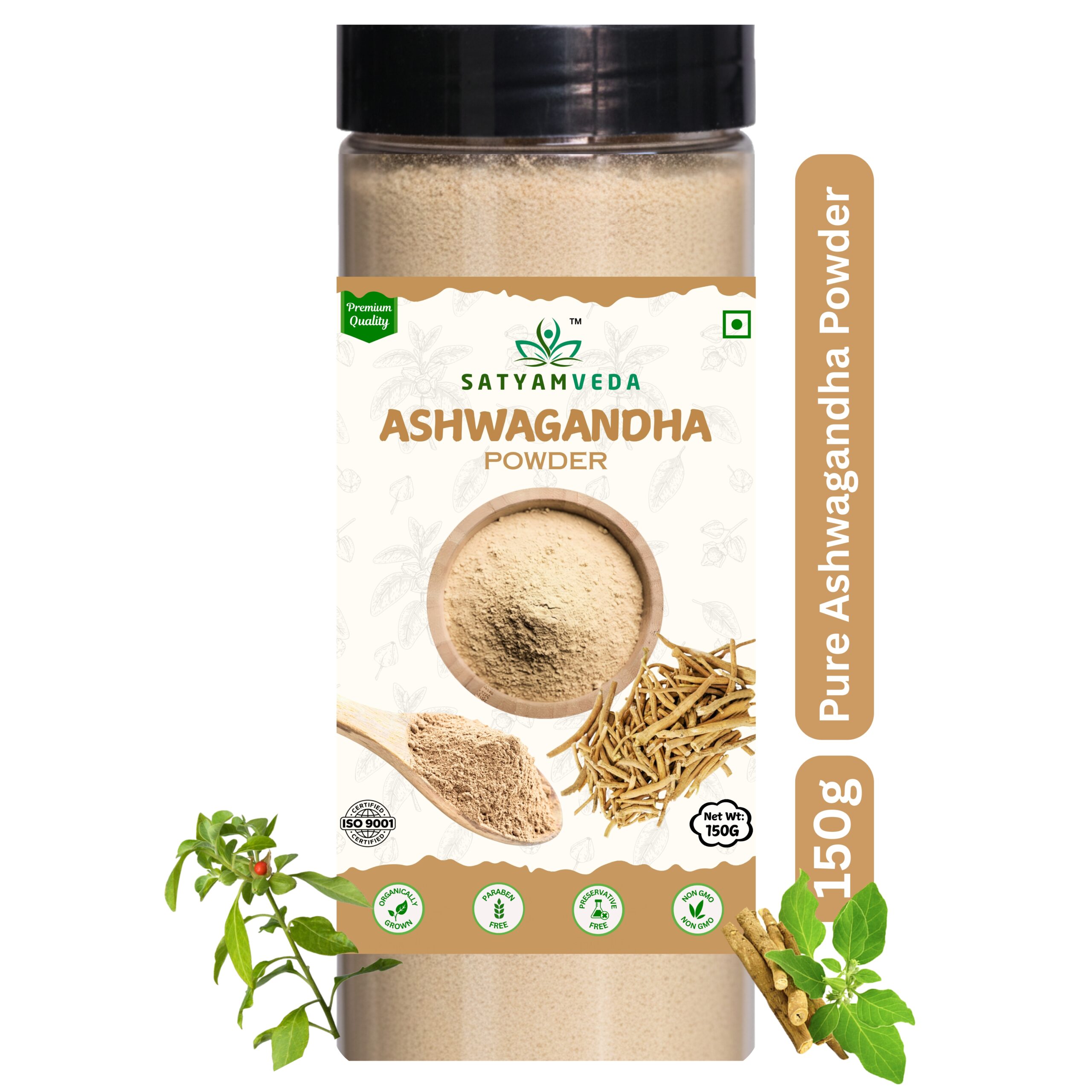 Ashwagandha Powder for Manage Stress Boost Immunity Increase Stamina height growth