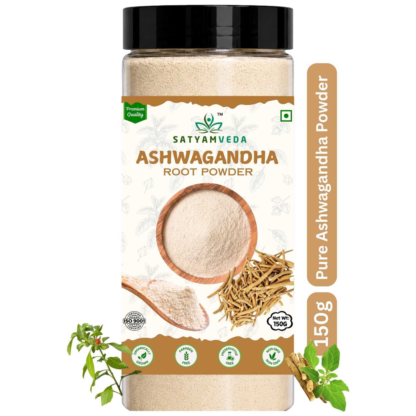 SATYAMVEDA Organic Ashwagandha Powder
