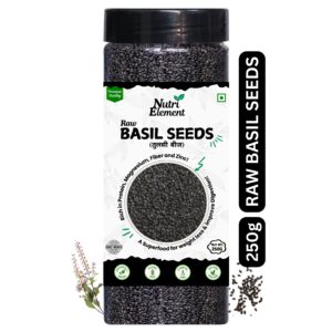 Basil Seeds Sabja seeds For Weight Loss eating skin planting Loaded With Fiber