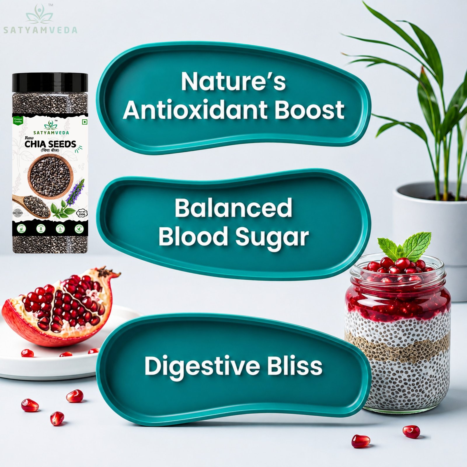 SATYAMVEDA Organic Chia Seeds