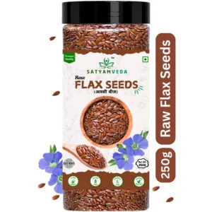 SATYAMVEDA Raw Flax Seeds