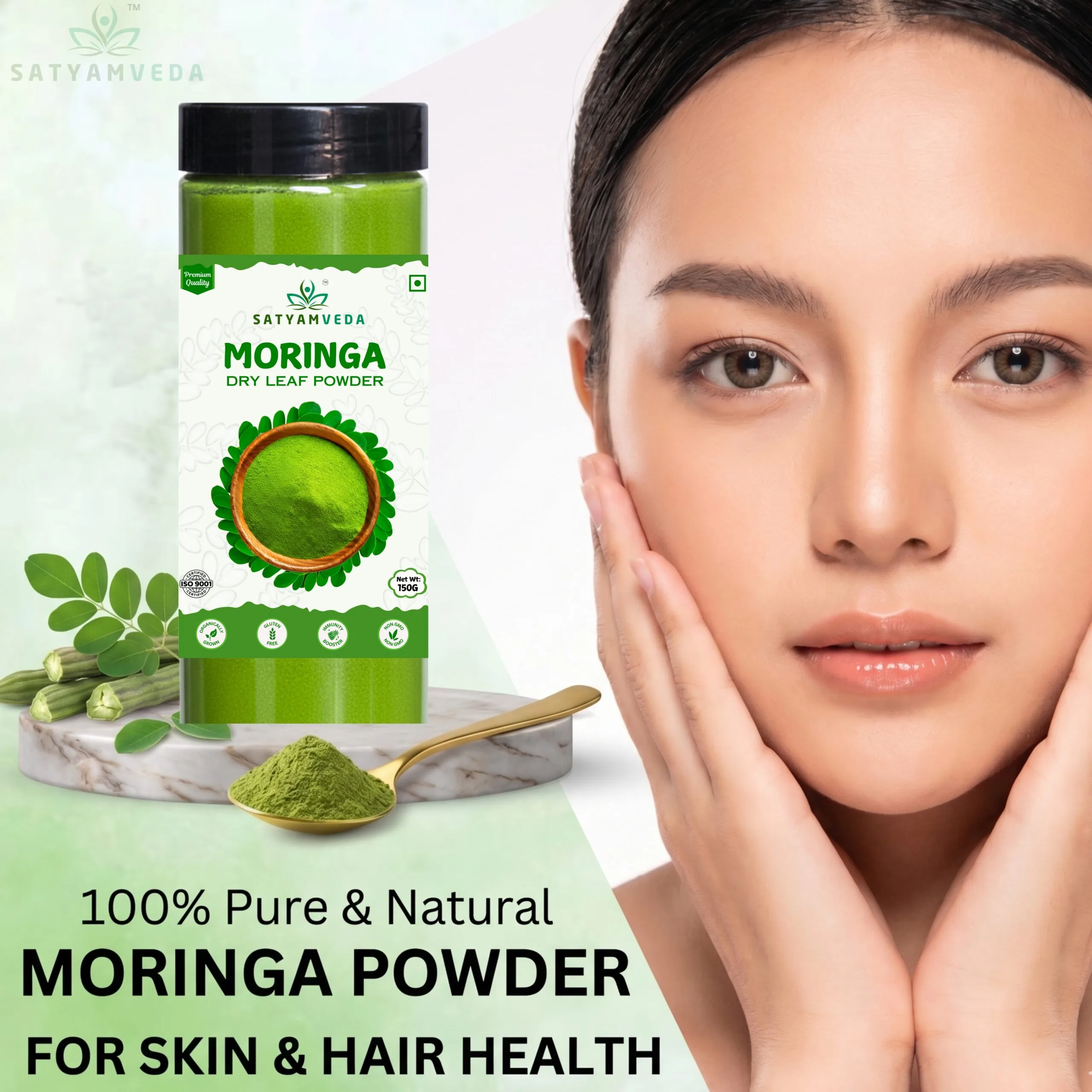 Organic Moringa Powder (150 g) - Image 2