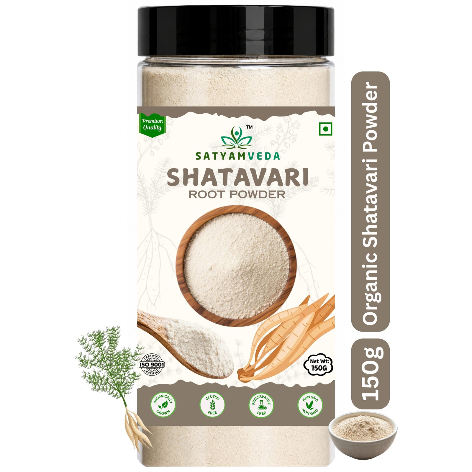 SATYAMVEDA Organic Shatavari Powder
