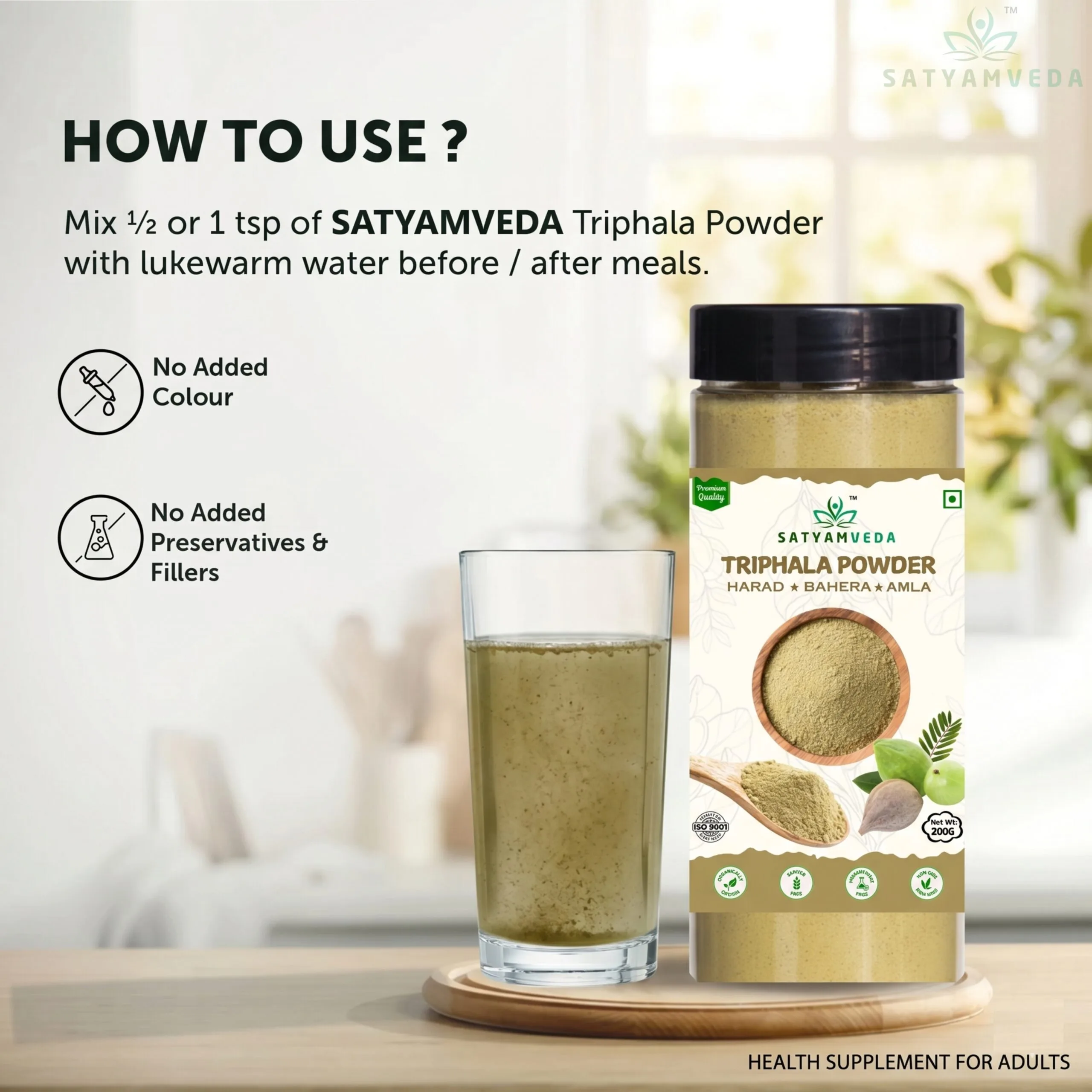 Triphala Powder  Boost Gut Immune Health  Relief from Constipation digestion triphala powder for weight loss