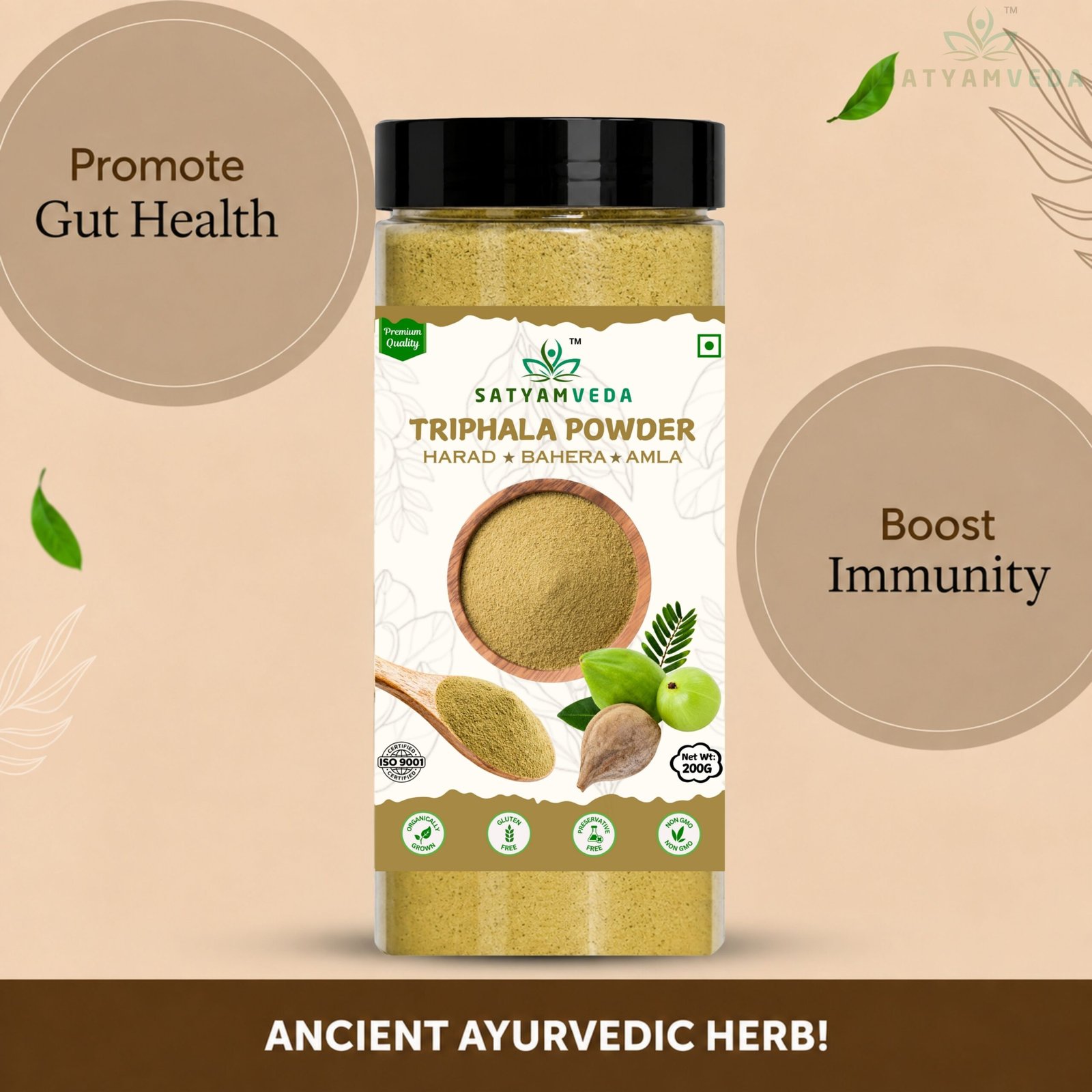 SATYAMVEDA Pure Triphala powder