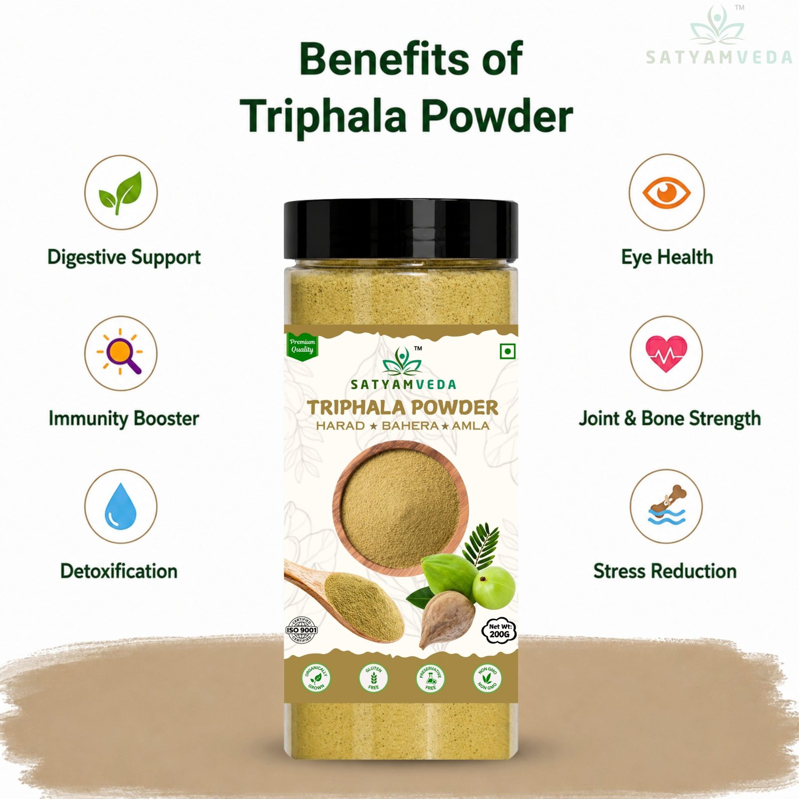 SATYAMVEDA Pure Triphala powder