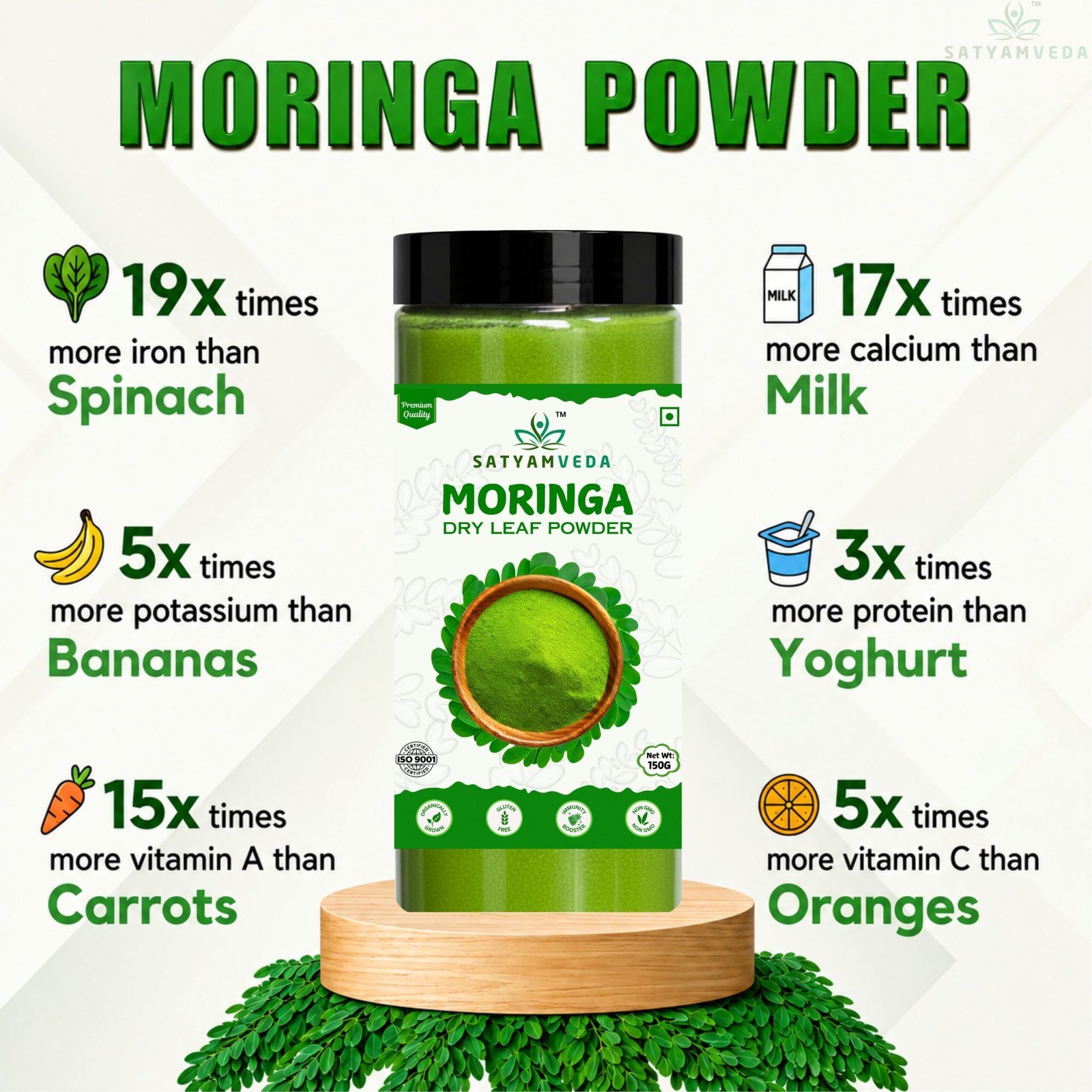 SATYAMVEDA Organic Moringa Powder