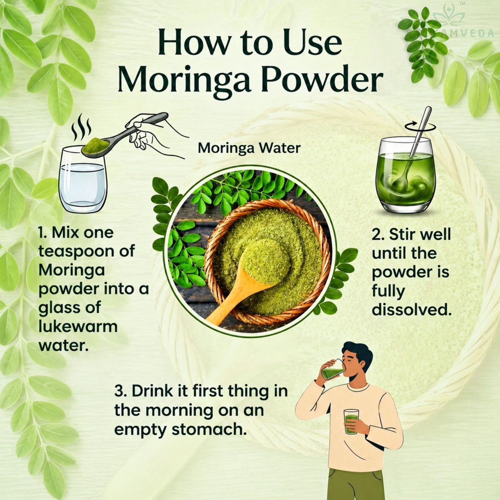 SATYAMVEDA Organic Moringa Powder