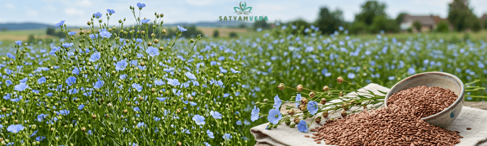 SATYAMVEDA flax seeds