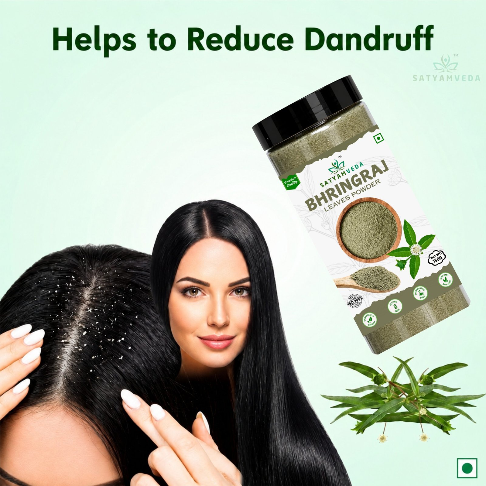 SATYAMVEDA Bhringraj Powder For Hair Growth