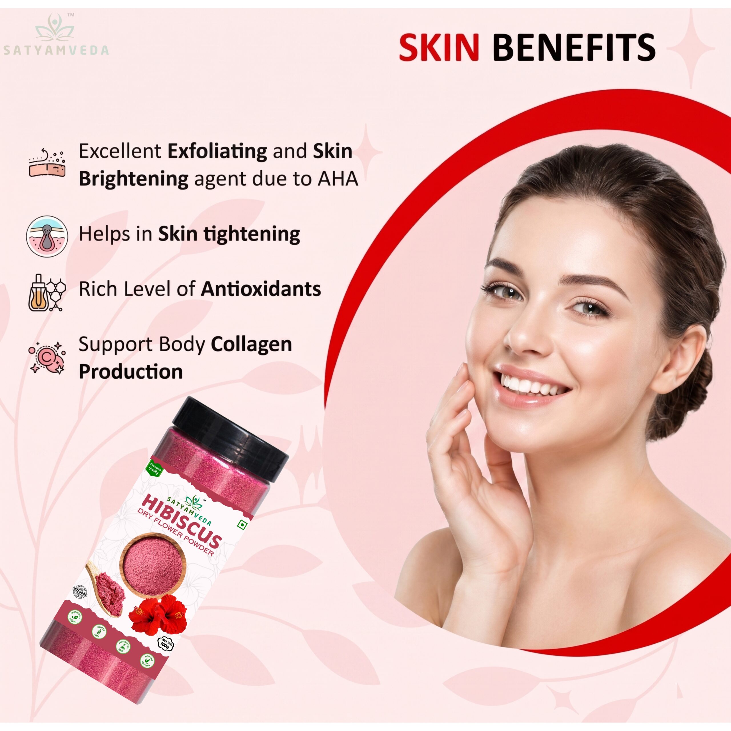 Hibiscus Powder For Hair Growth Face Pack Hair Mask gudhal flower powder hibiscus tea