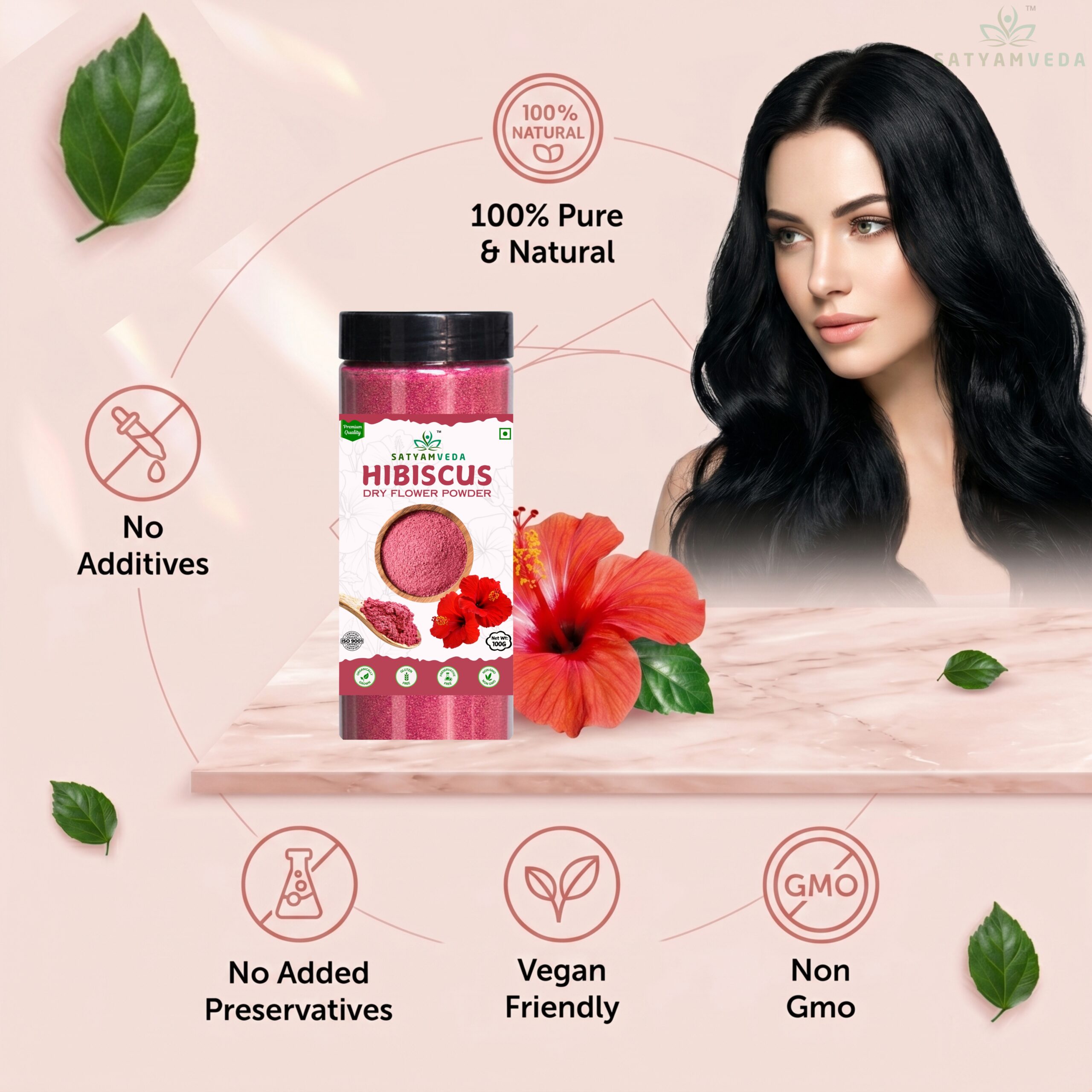 Hibiscus Powder For Hair Growth Face Pack Hair Mask gudhal flower powder hibiscus tea
