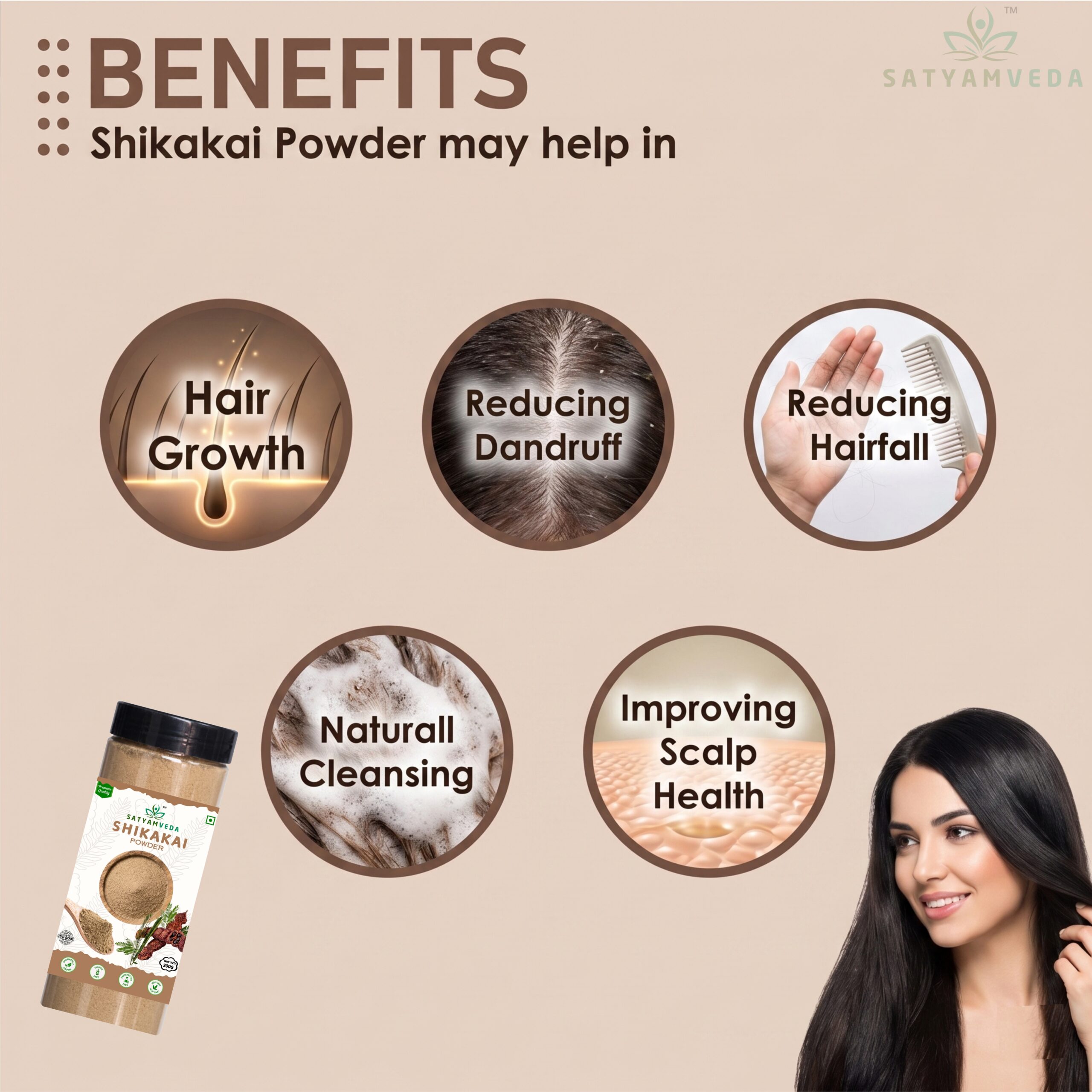 Shikakai Powder for Hair Growth Natural Hair Cleanser Conditioner shikakai powder for women