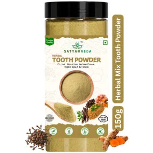 SATYAMVEDA Herbal Tooth Powder