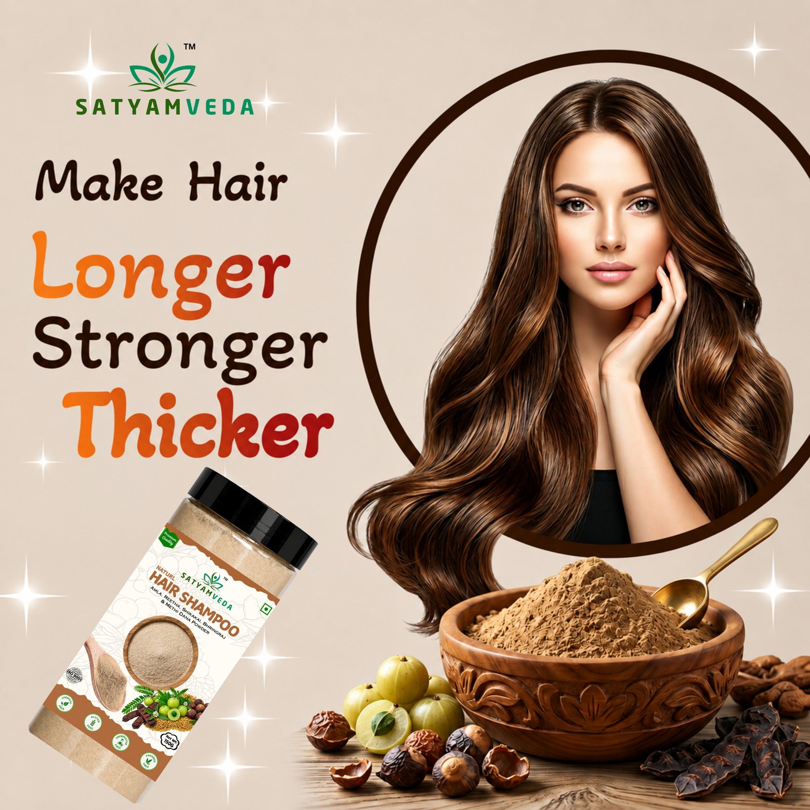 SATYAMVEDA Natural hair shampoo