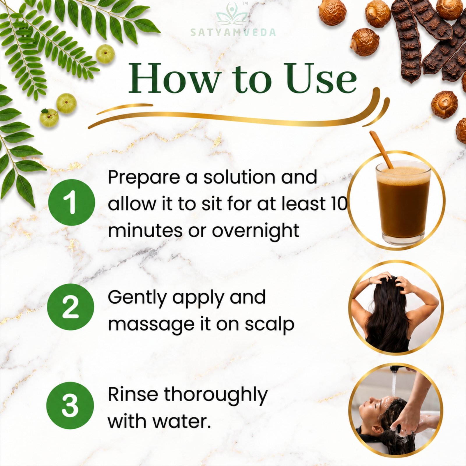 SATYAMVEDA Natural hair shampoo