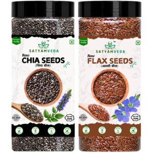 SATYAMVEDA CHIA AND FLAX SEEDS