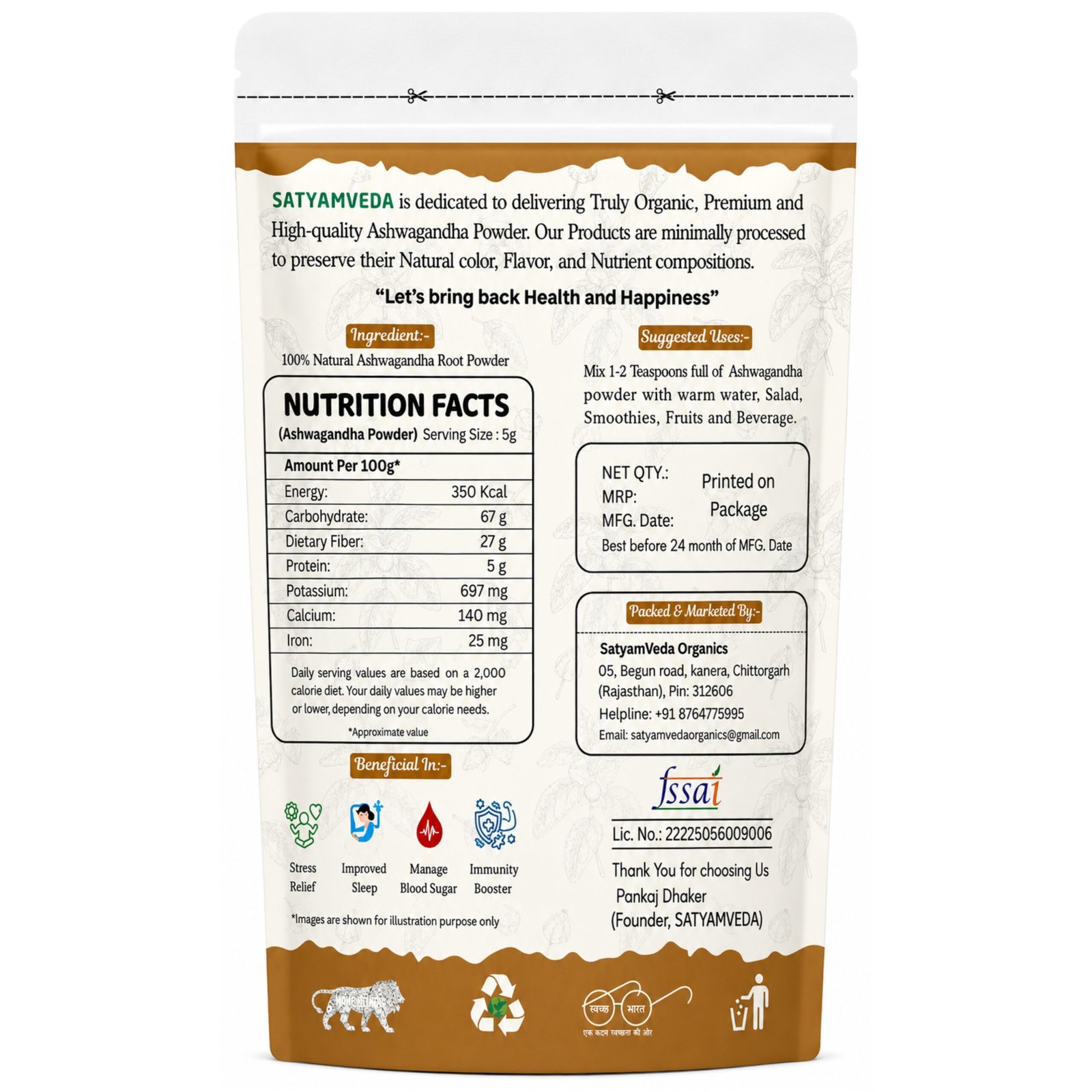 SatyamVeda Ashwagandha Powder