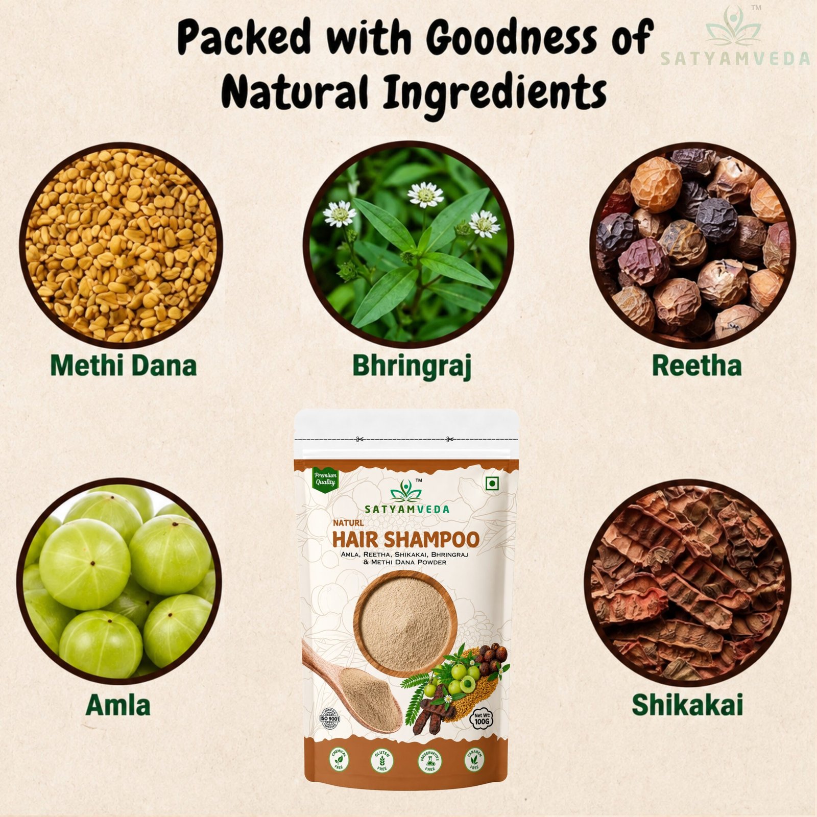 SATYAMVEDA Natural hair shampoo