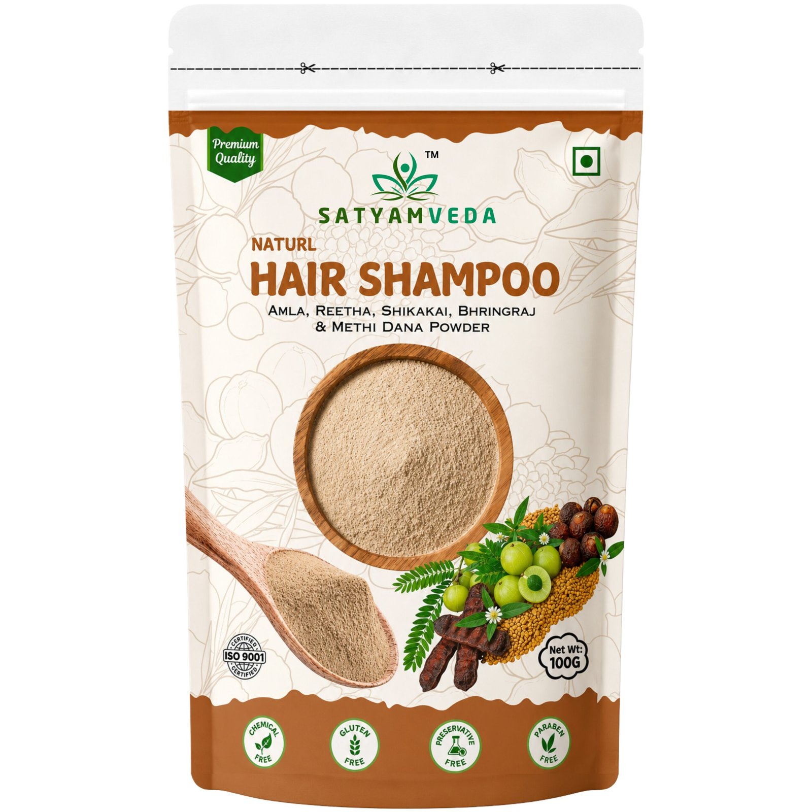 SATYAMVEDA Natural hair shampoo
